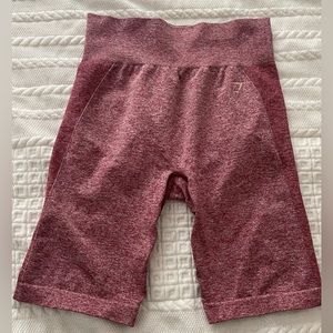 Gymshark Flex Cycling Shorts - Burgundy Marl